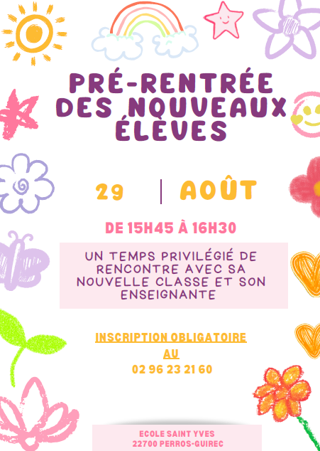 photo pré rentrée